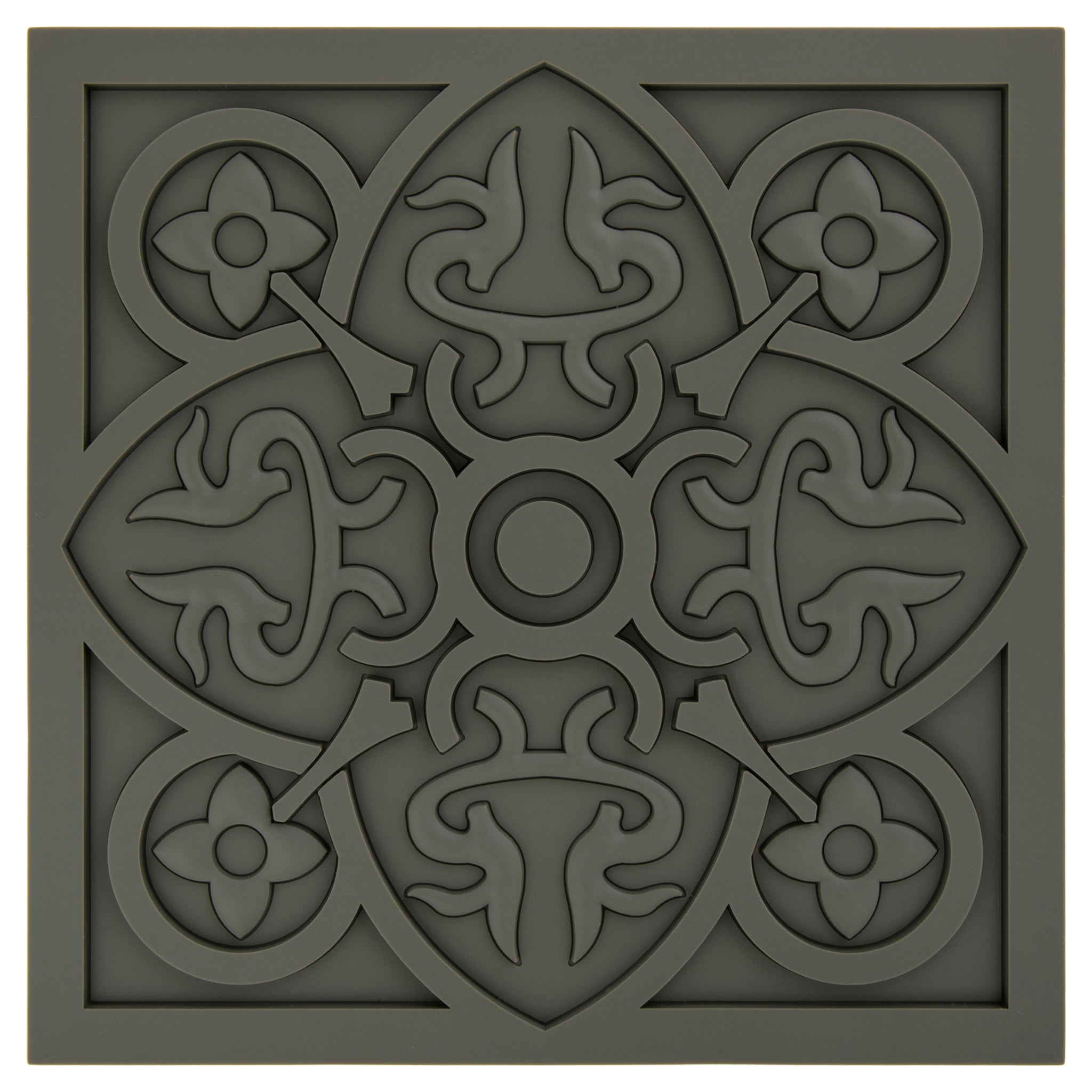 Images D'Orient Trivet Urban 01 Pepper Grey Silicone 18x18cm 7x7inches TSE-100111