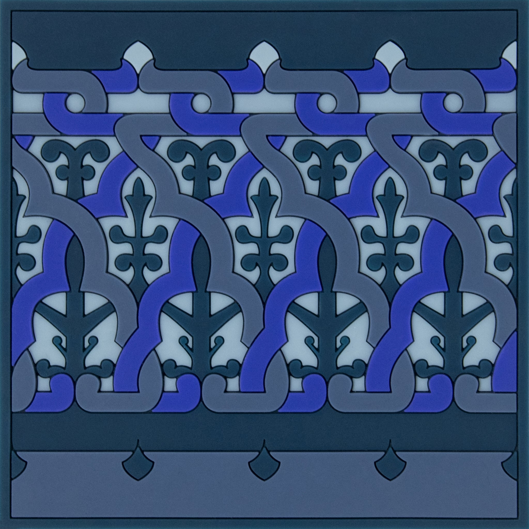 Images D'Orient Trivet Vagabonde Crochet Lin Silicone 18x18cm 7x7inches TSE-182141