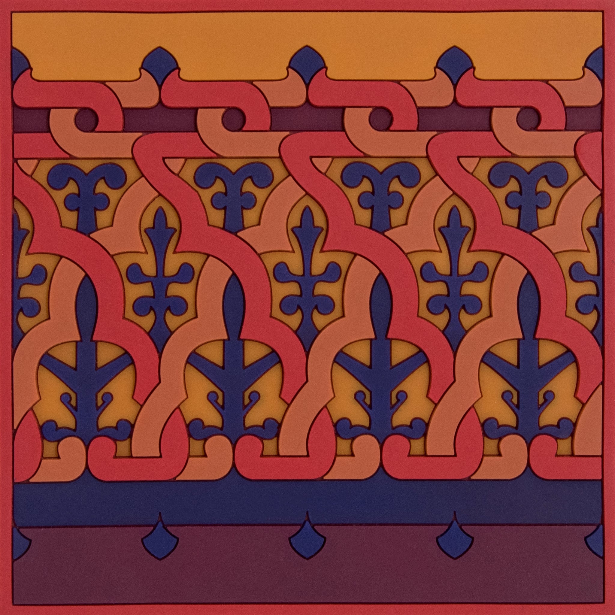 Images D'Orient Trivet Vagabonde Crochet Velours Silicone 18x18cm 7x7inches TSE-182171