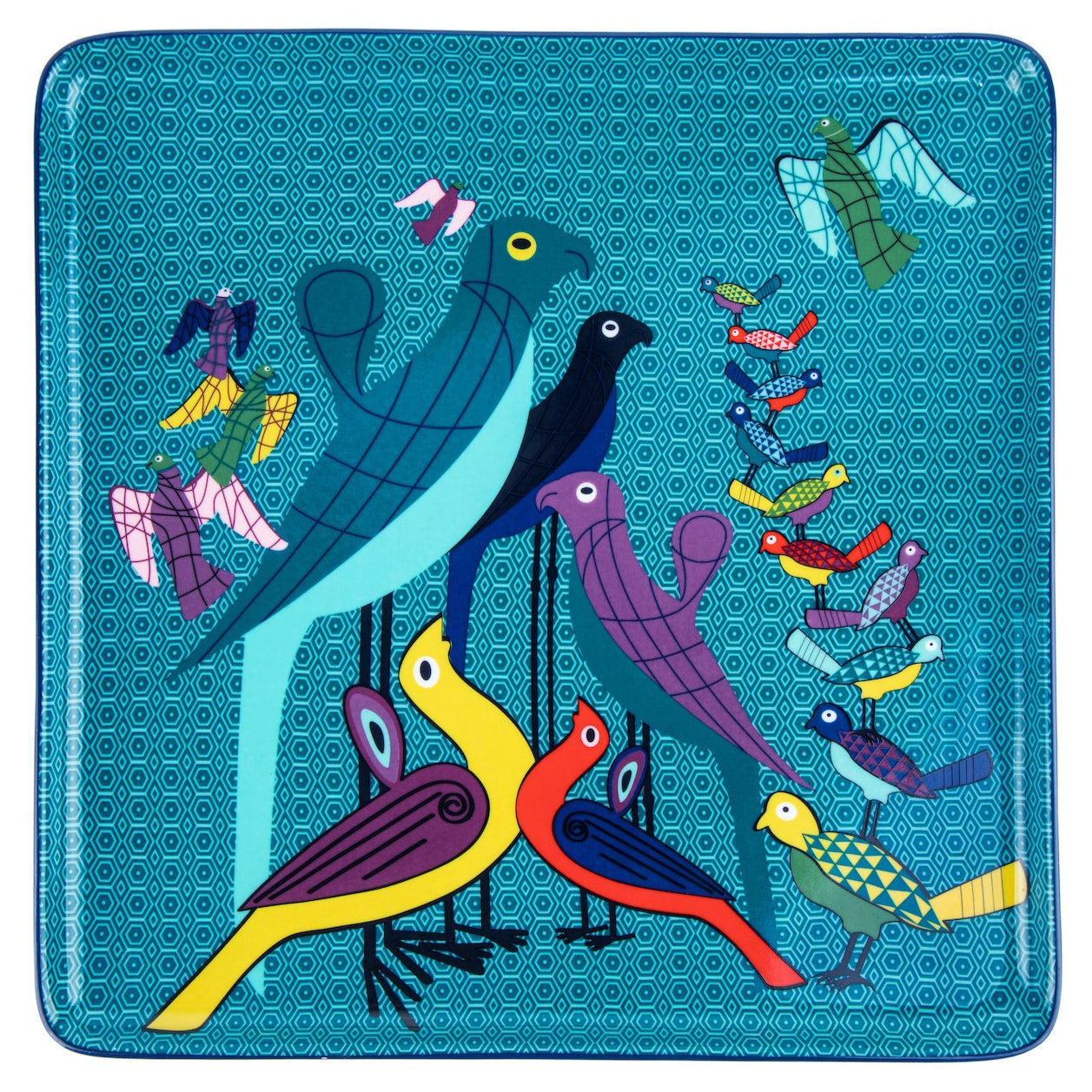 Images D'Orient Platter Birds Of Paradise Combo of 4 POR-440084 2