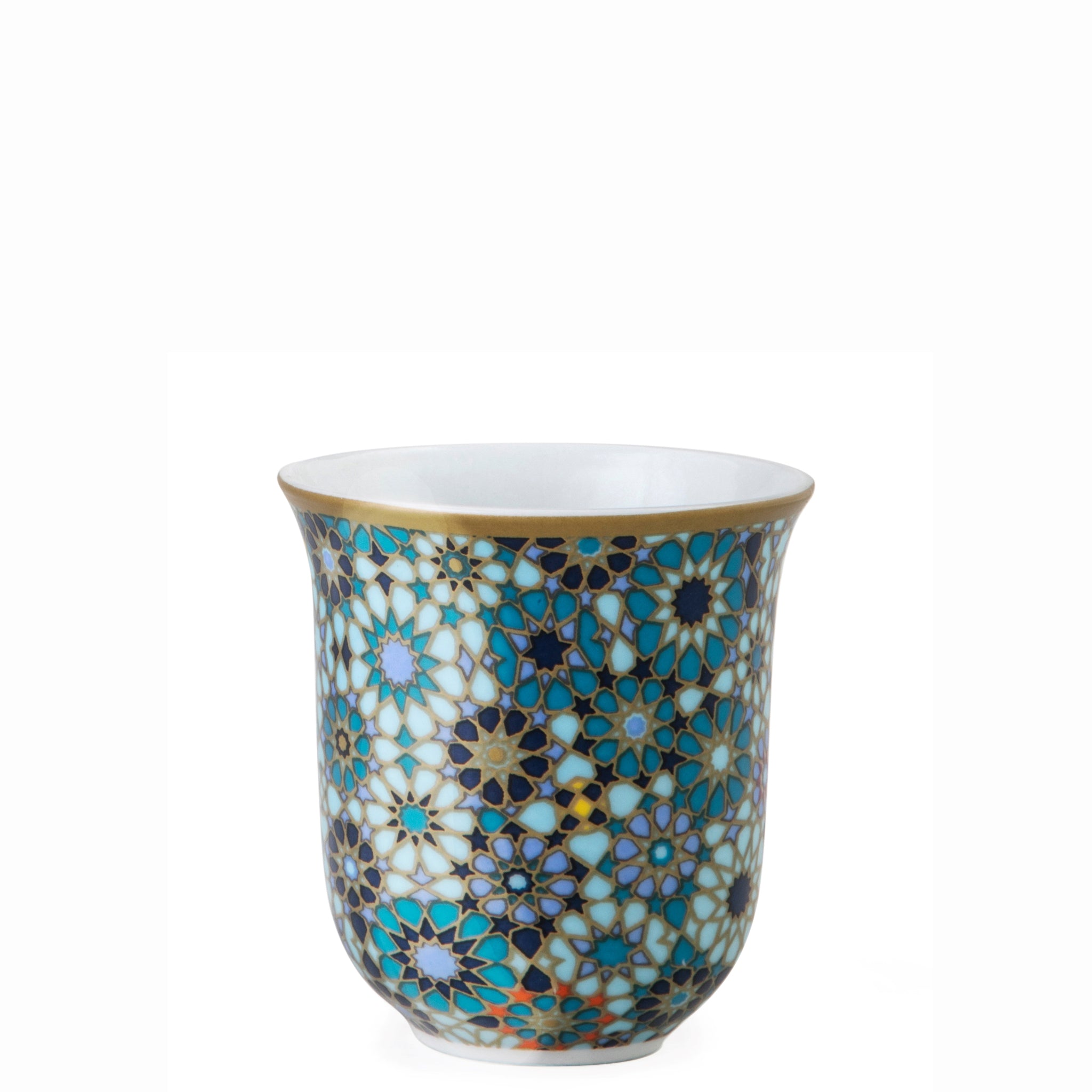 Coffee Cup Porcelain Moucharabieh Blue - 90ml - Set of 6