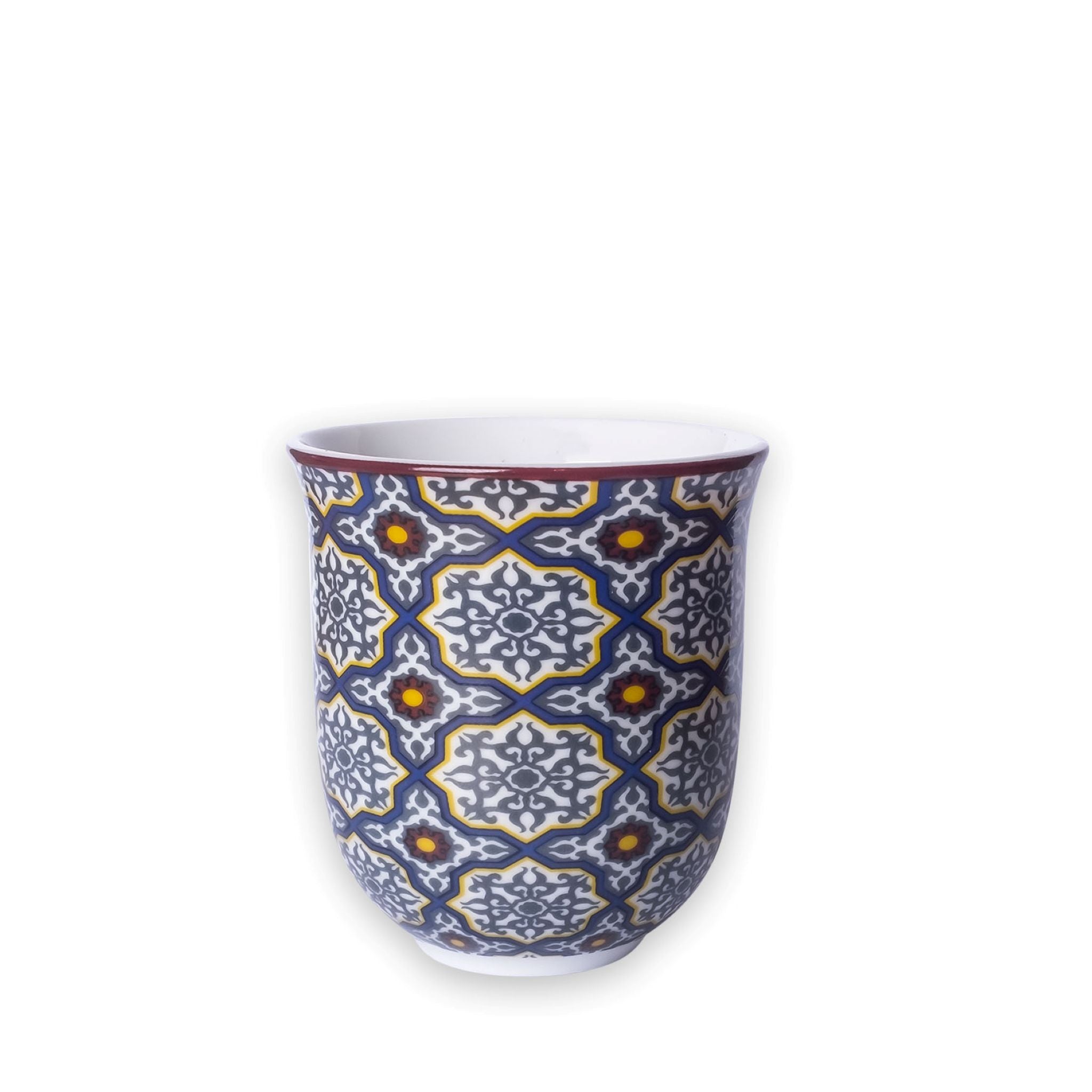 Tin Box with 2 Coffee Cups Porcelain Vagabonde - 90 ml