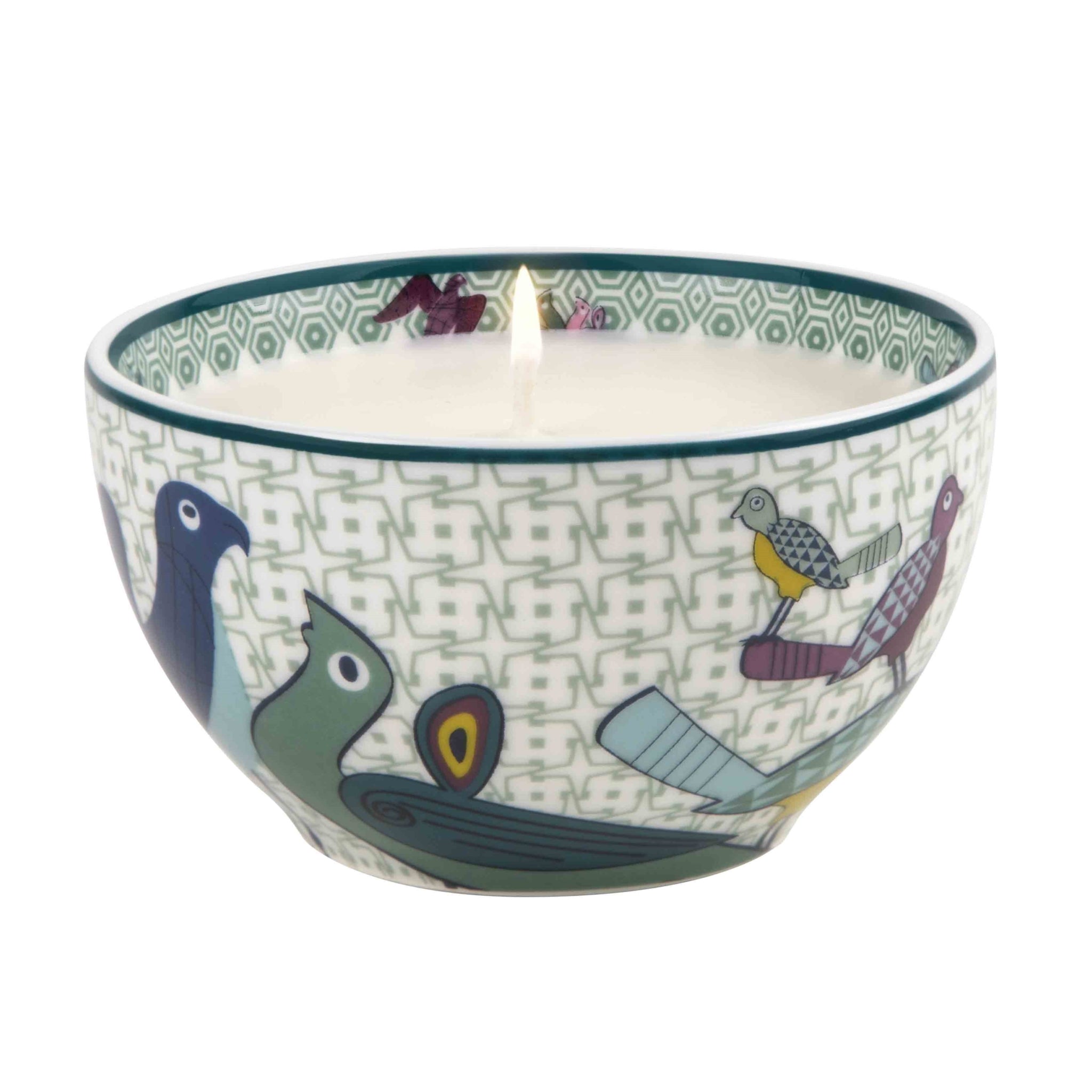 Images D'Orient candle Bowl Birds Of Paradise white jasmine scent BOU-950421J
