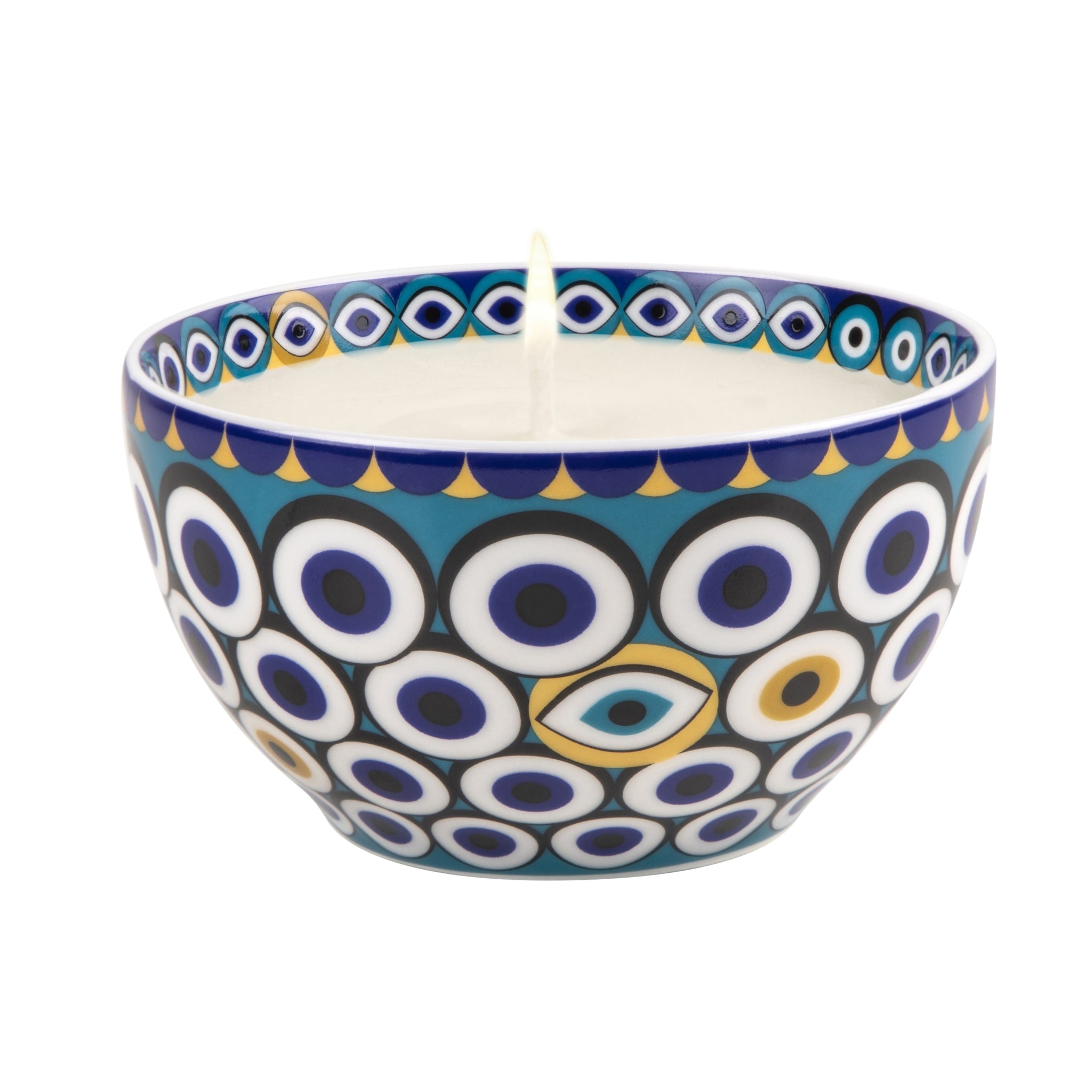 Images D'Orient candle Bowl zarqa blue jasmine scent BOU-950141J