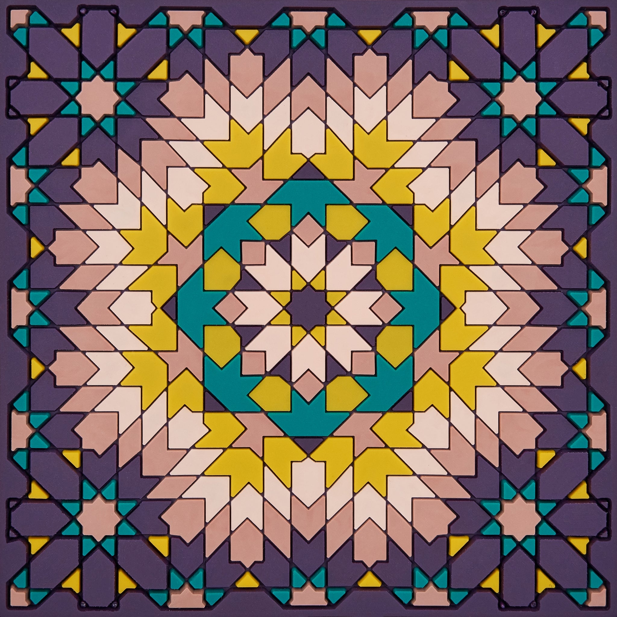 Images D'Orient Bottle Holder Beryte Purple PVC 11x11cm 4.3x4.3inches BOT-110361