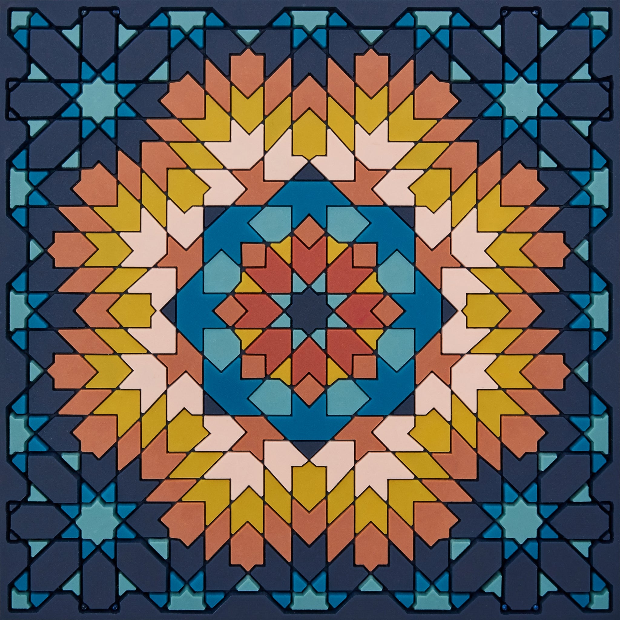 Images D'Orient Bottle Holder Beryte Teal PVC 11x11cm 4.3x4.3inches BOT-110351