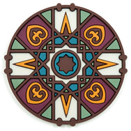 Images D'Orient Bottle Holder Kalea Orange PVC diameter 11cm 4.3inch BOT-112161