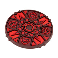 Images D'Orient Bottle Holder Kalea Red PVC diameter 11cm 4.3inch Perspective BOT-112171