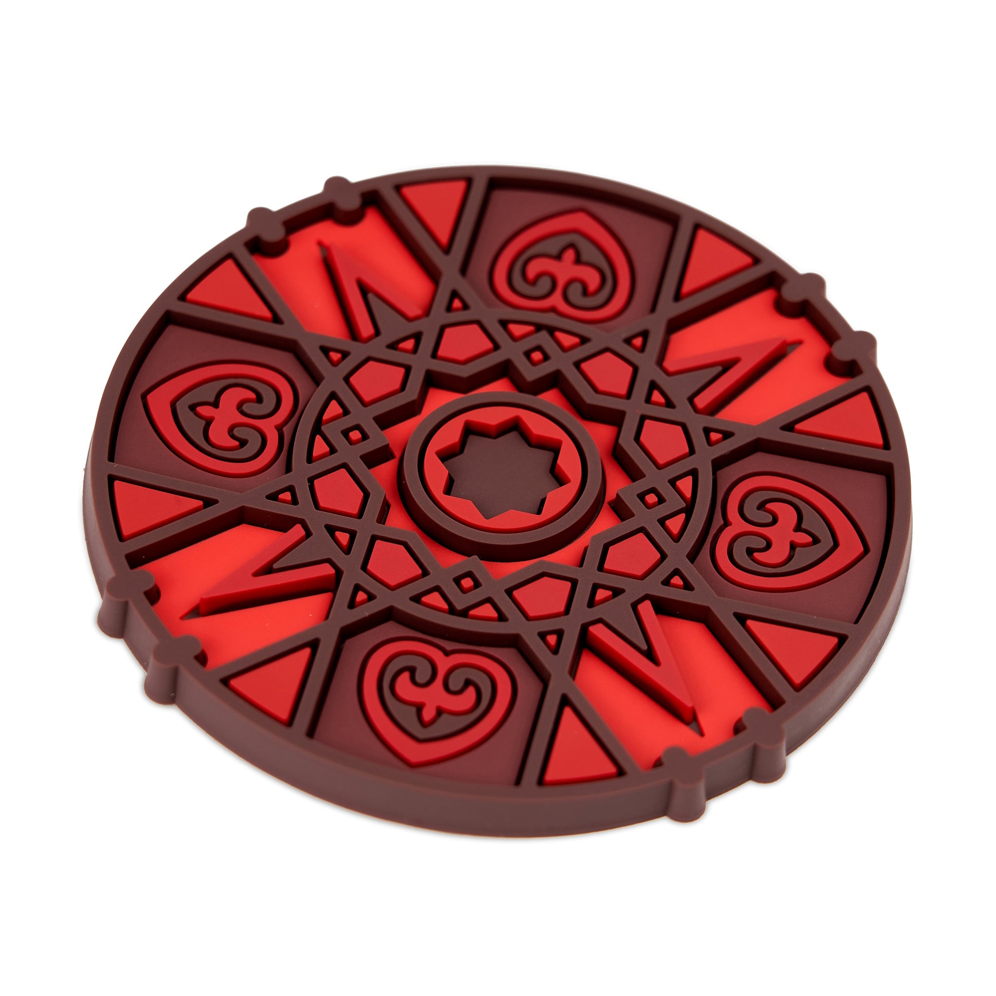 Images D'Orient Bottle Holder Kalea Red PVC diameter 11cm 4.3inch Perspective BOT-112171