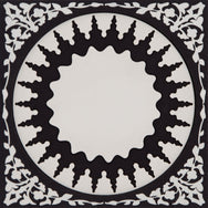 Images D'Orient Bottle Holder Mosaic Black White PVC 11x11cm 4.3x4.3inches BOT-112071