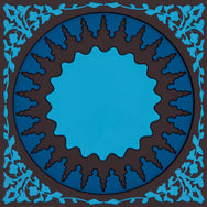 Images D'Orient Bottle Holder Mosaic Blue PVC 11x11cm 4.3x4.3inches BOT-110071