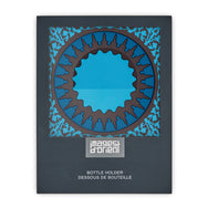 Images D'Orient Bottle Holder Mosaic Blue PVC 11x11cm 4.3x4.3inches Packaging Front BOT-110071