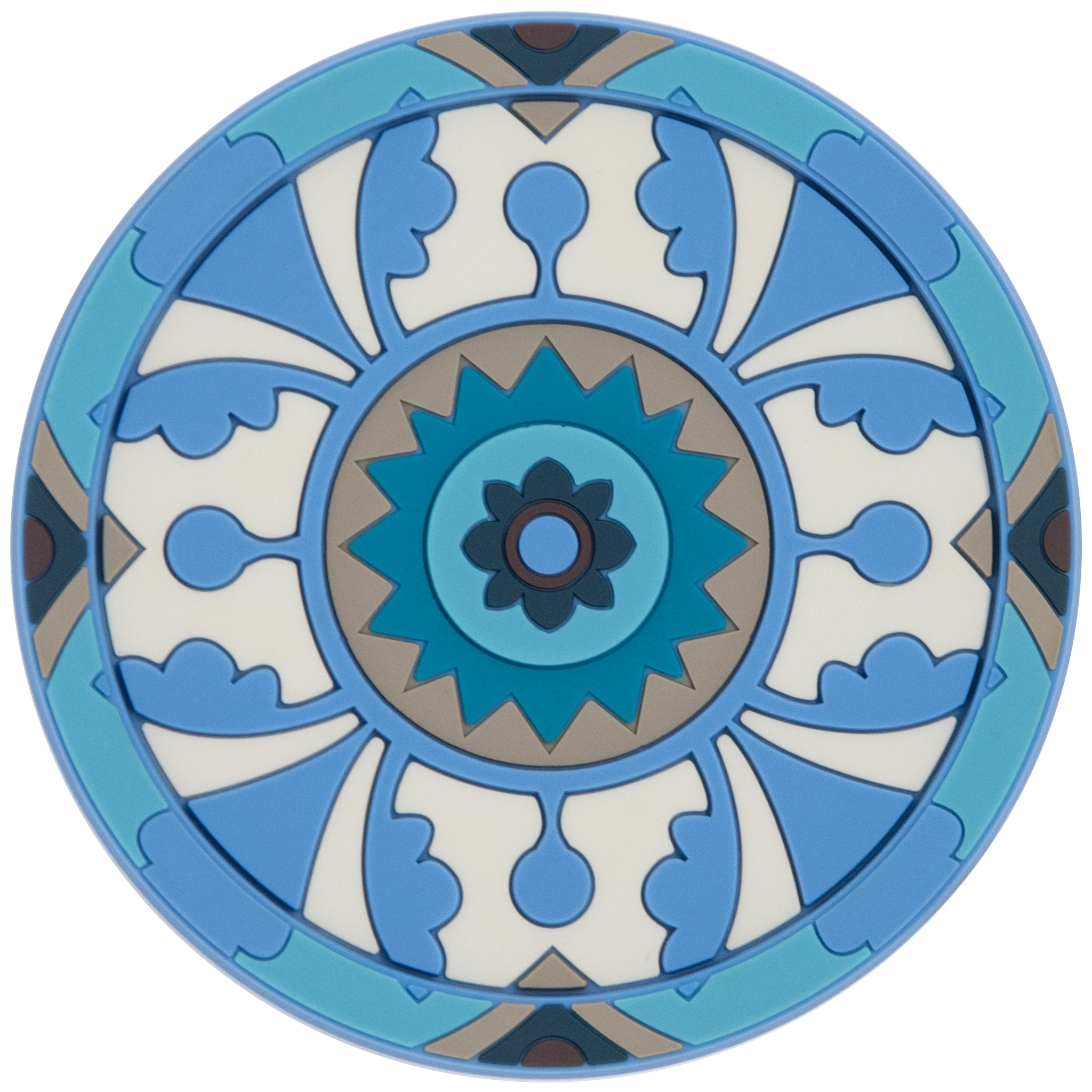 Images D'Orient Bottle Holder Sejjadeh Azur PVC diameter 11cm 4.3inch BOT-112031