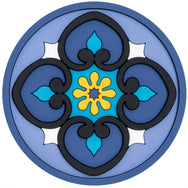 Images D'Orient Bottle Holder Sejjadeh Ocean PVC diameter 11cm 4.3inch BOT-110241