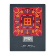 Images D'Orient Bottle Holder Sejjadeh Zen Feu PVC 11x11cm 4.3x4.3inches Packaging Front BOT-112021