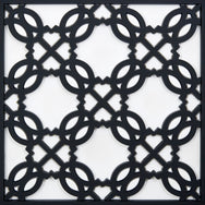 Images D'Orient Bottle Holder Silsal White PVC 11x11cm 4.3x4.3inches BOT-110371