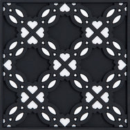 Images D'Orient Bottle Holder Silsal Black PVC 11x11cm 4.3x4.3inches BOT-110261