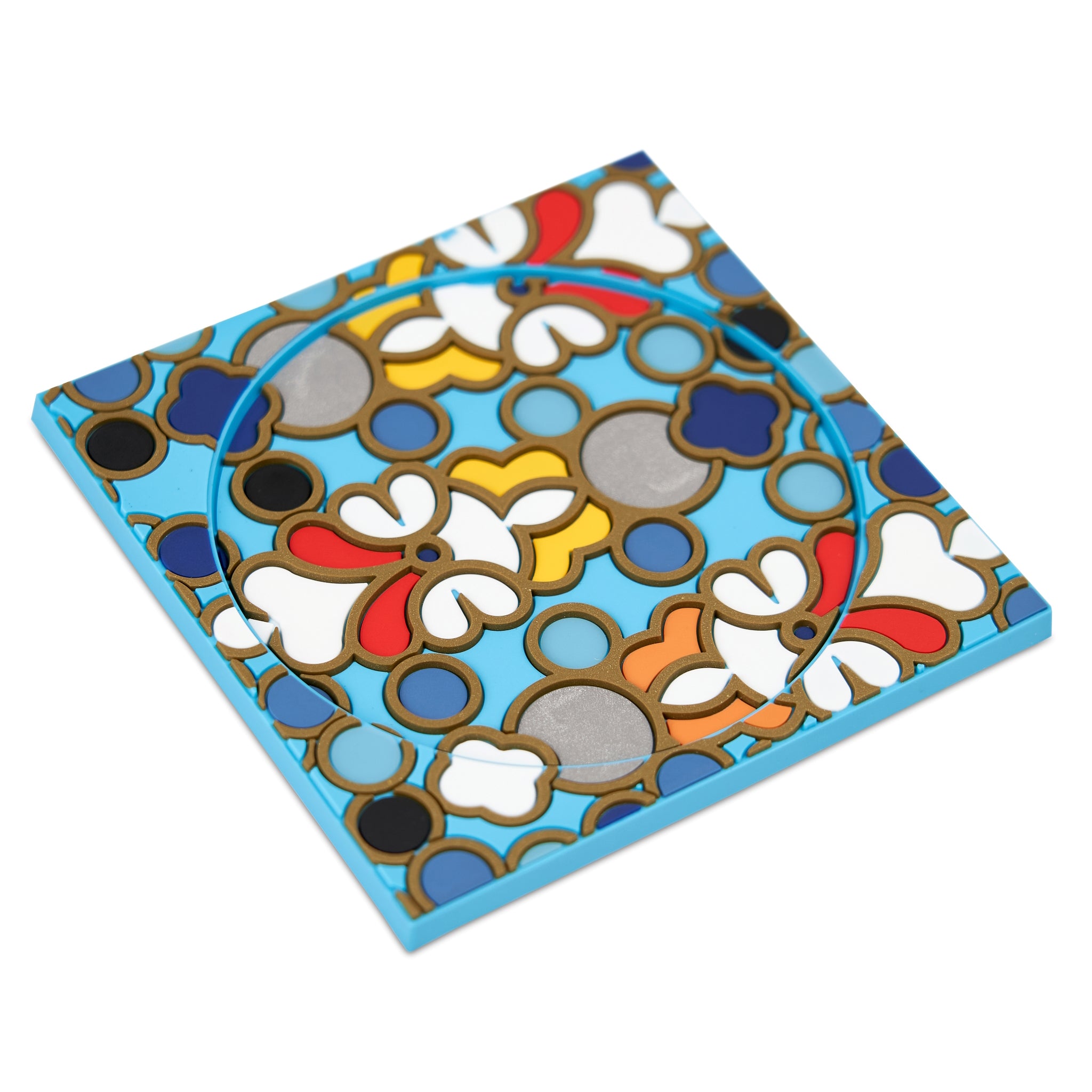 Images D'Orient Bottle Holder Sursock Vitrail PVC 11x11cm 4.3x4.3inches Perspective BOT-112131