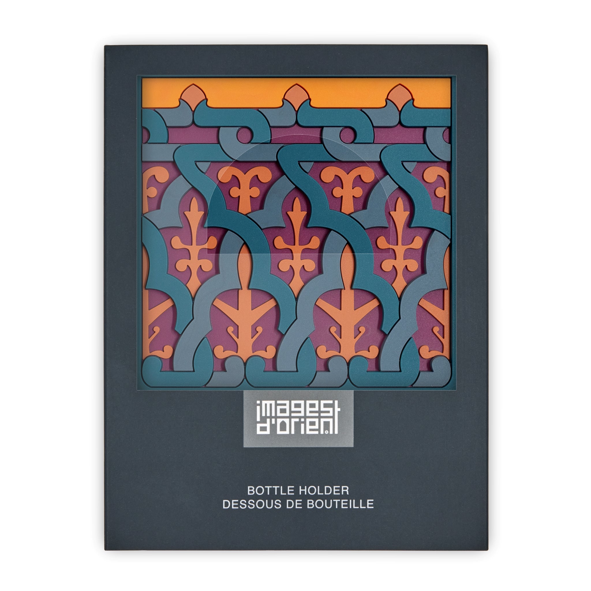 Images D'Orient Bottle Holder Vagabonde Soie PVC 11x11cm 4.3x4.3inches Packaging Front BOT-110281