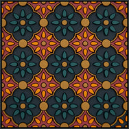 Images D'Orient Bottle Holder Zahra Orange PVC 11x11cm 4.3x4.3inches BOT-110321