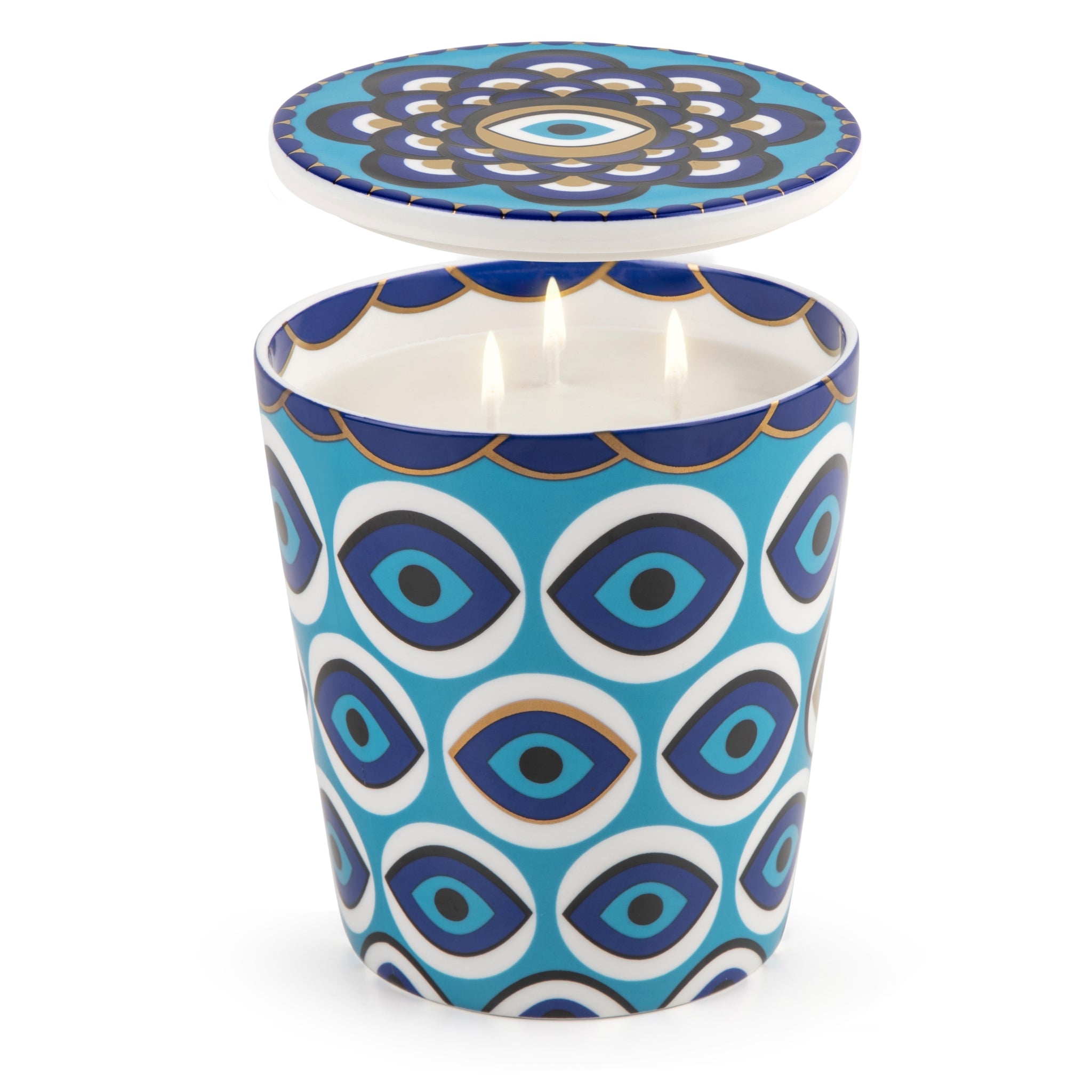 Images D'Orient Candle Vase Zarqa Jasmine scent Porcelain BOU-130031J