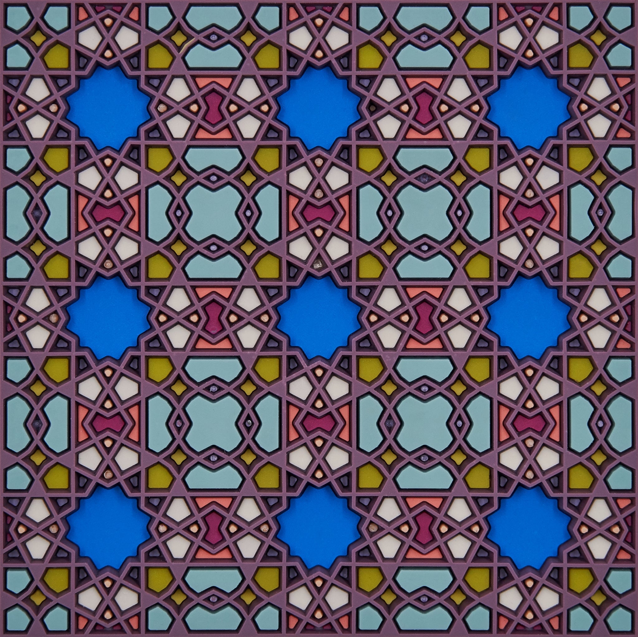 Images D'Orient Coaster Denia PVC 9x9cm 3.5x.3.5inches COA-990541