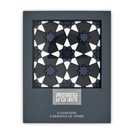 Images D'Orient Coaster Kaokab PVC 9x9cm 3.5x.3.5inches Packaging Front Set of 2 COA-990211