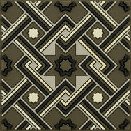 Images D'Orient Coaster Matea Gray PVC 9x9cm 3.5x.3.5inches COA-990511