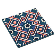 Images D'Orient Coaster Matea Pink PVC 9x9cm 3.5x.3.5inches Perspective COA-990491