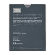 Images D'Orient Coaster Moucharabieh M1 PVC 9x9cm 3.5x.3.5inches Packaging Back Set of 2 