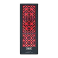 Images D'Orient Coaster Najma Red PVC 9x9cm 3.5x.3.5inches Packaging Front Set of 6 COA-990301