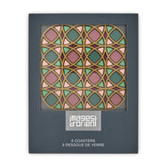 Images D'Orient Coaster Opera PVC 9x9cm 3.5x.3.5inches Packaging Front Set of 2 COA-990531