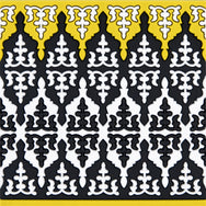 Images D'Orient Coaster Safra PVC 9x9cm 3.5x.3.5inches COA-990221