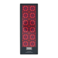 Images D'Orient Coaster Sejjadeh Ruby PVC 9x9cm 3.5x.3.5inches Packaging Front Set of 6 COA-994021