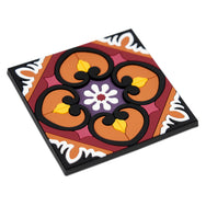 Images D'Orient Coaster Sejjadeh Sol PVC 9x9cm 3.5x.3.5inches Perspective COA-990341