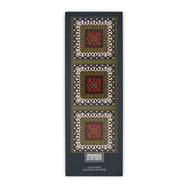 Images D'Orient Coaster Sejjadeh Zen Red PVC 9x9cm 3.5x.3.5inches Packaging Front Set of 6 COA-992021