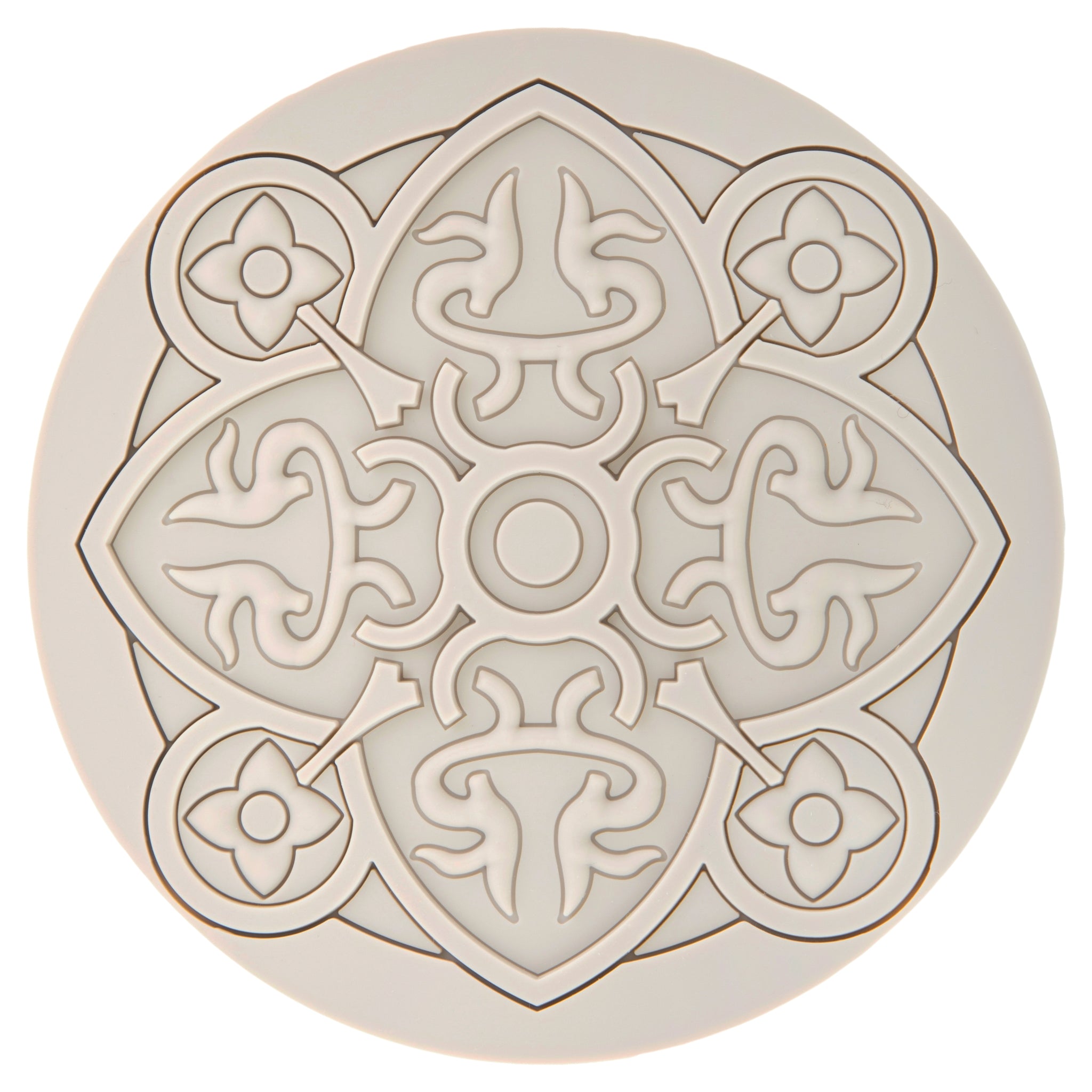 Images D'Orient Coaster Urban 01 Grege Silicone diameter 11cm 4.3inch COA-100101