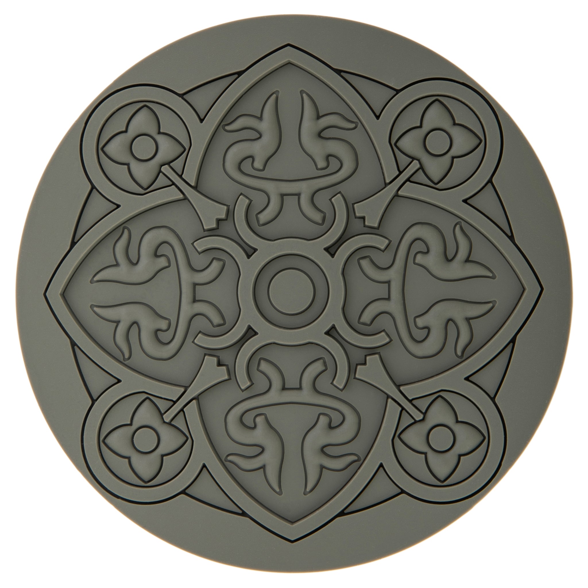 Images D'Orient Coaster Urban 01 Pepper Grey Silicone diameter 11cm 4.3inch COA-100111