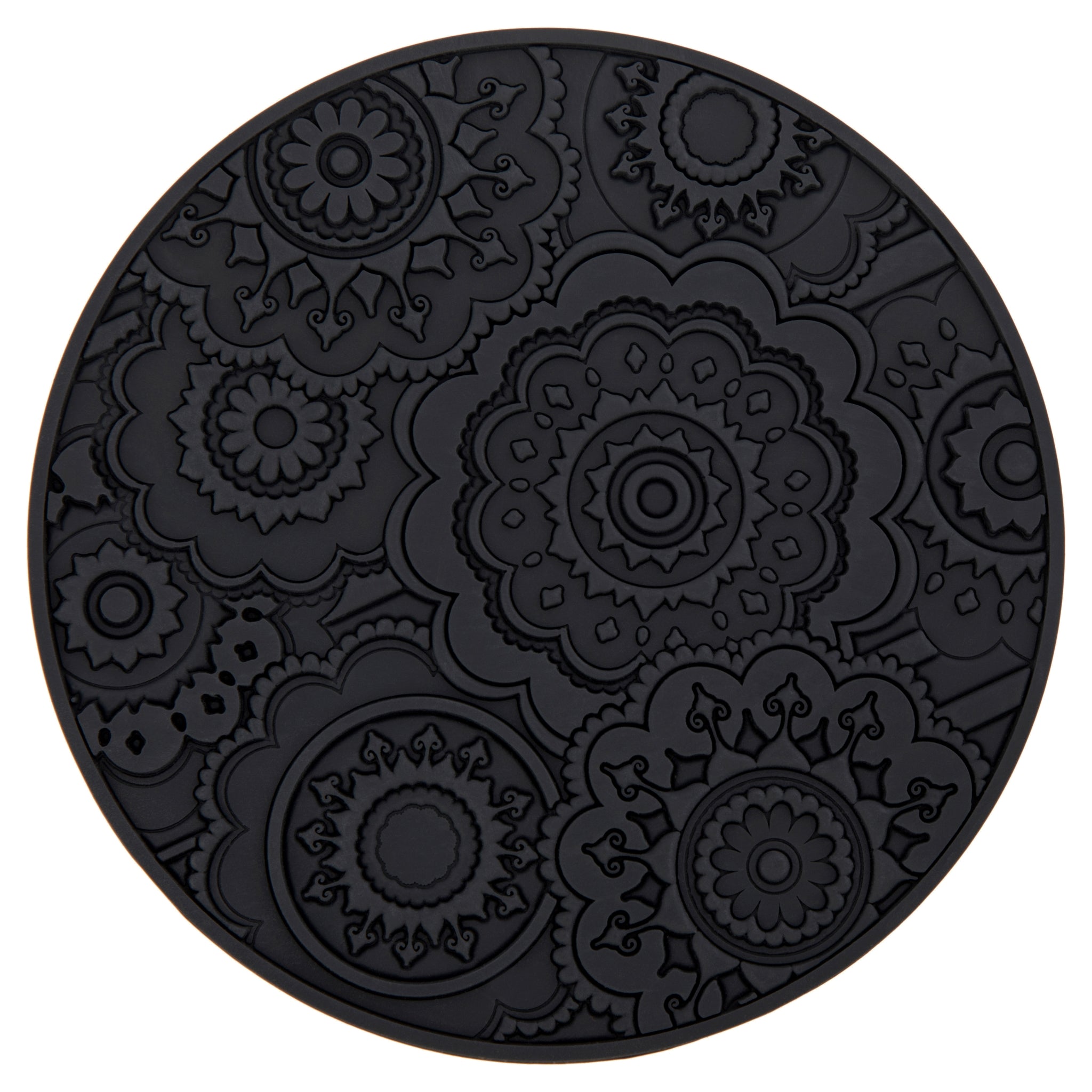 Images D'Orient Coaster Urban 03 Carbon Silicone diameter 11cm 4.3inch COA-100321