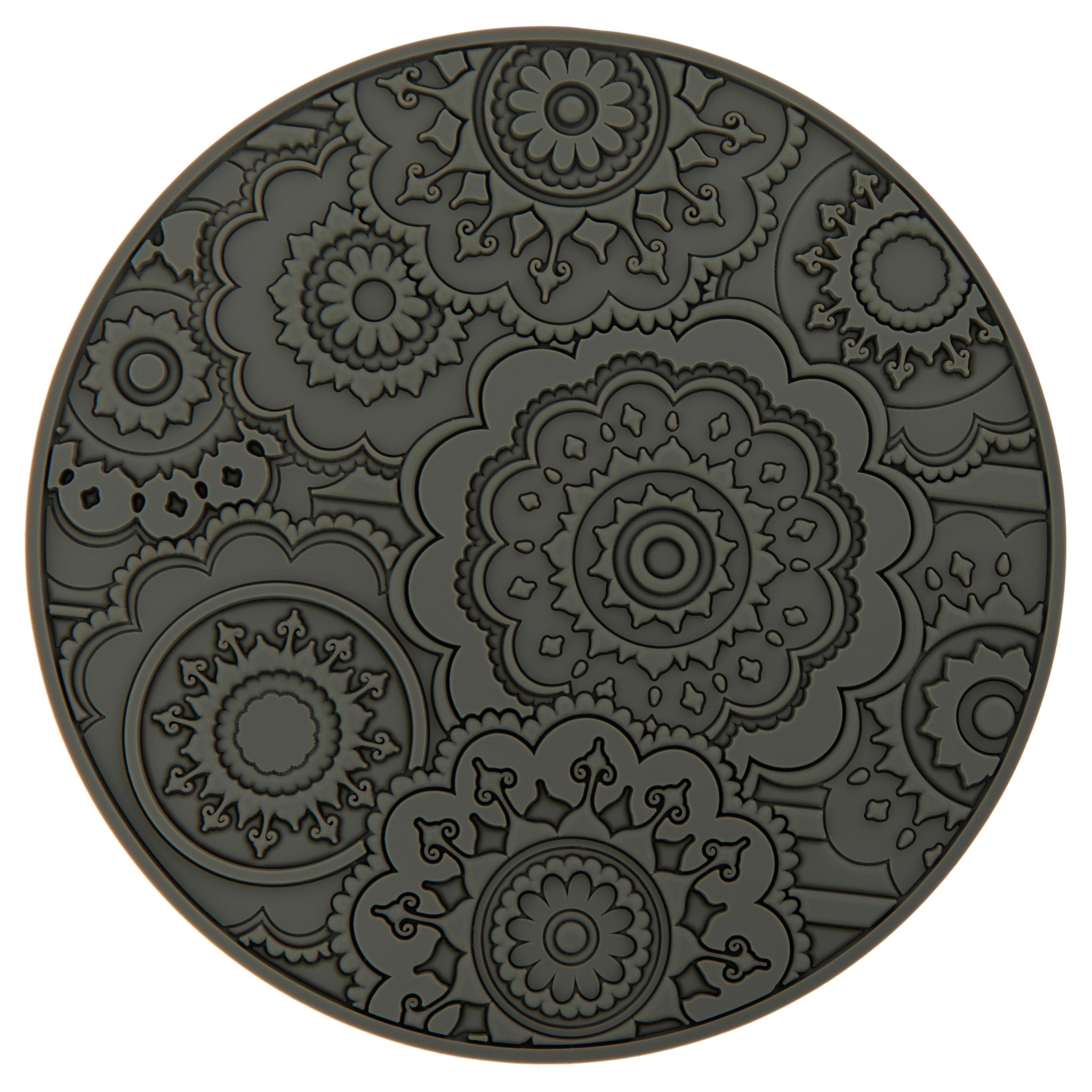 Images D'Orient Coaster Urban 03 Pepper Grey Silicone diameter 11cm 4.3inch COA-100301