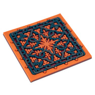 Images D'Orient Coaster Vagabonde Crochet Soie PVC 9x9cm 3.5x.3.5inches Perspective COA-990401