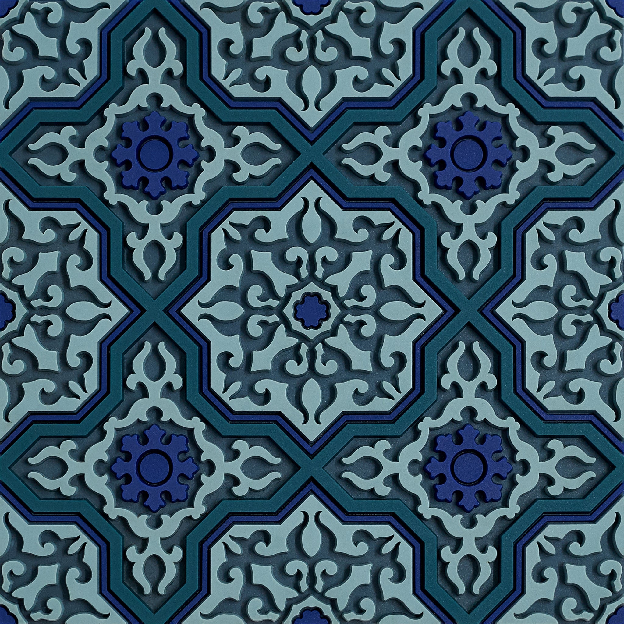 Images D'Orient Coaster Vagabonde Dentelle Lin PVC 9x9cm 3.5x.3.5inches COA-990431