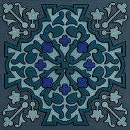 Images D'Orient Coaster Vagabonde Tricot Lin PVC 9x9cm 3.5x.3.5inches COA-990421