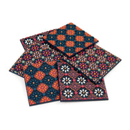 Images D'Orient Coaster Zahra Combo of 6 PVC 9x9cm 3.5x.3.5inches Perspective COA-993336