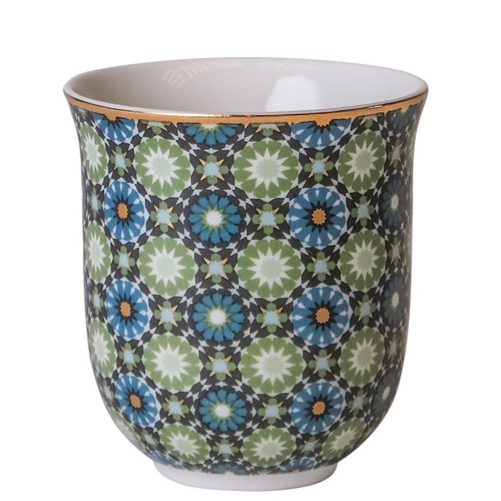 Images D'Orient Coffee Cup Porcelain Andalusia 90 ml Set of 6 POR-900056