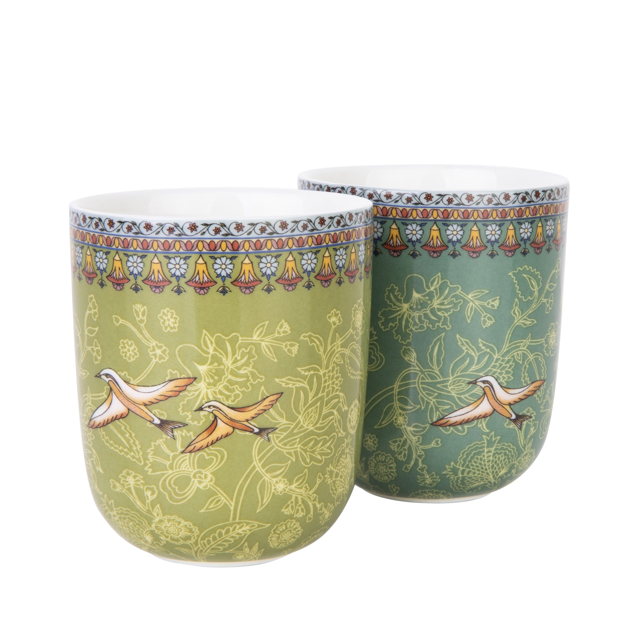 Images D'Orient Coffee Cup Porcelain Jangala 90 ml Combo of 6 POR-900166