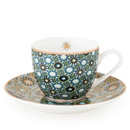 Images D'Orient Coffee Cup Saucer Andalusia 90 ml Set of 4 Porcelain POR-920034 2