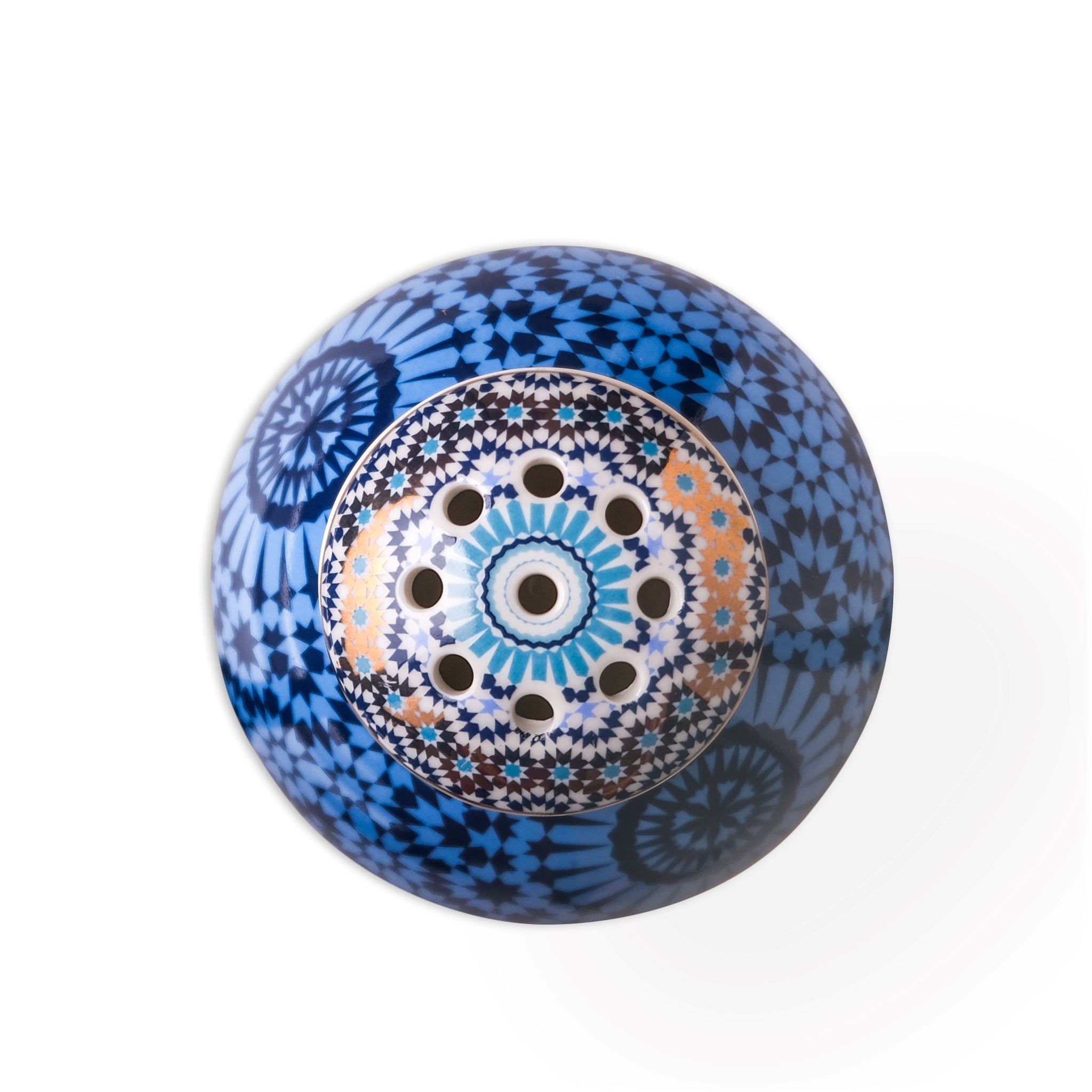 Images D'Orient Diffuser Moucharabieh Blue Porcelain DIF-195007 2