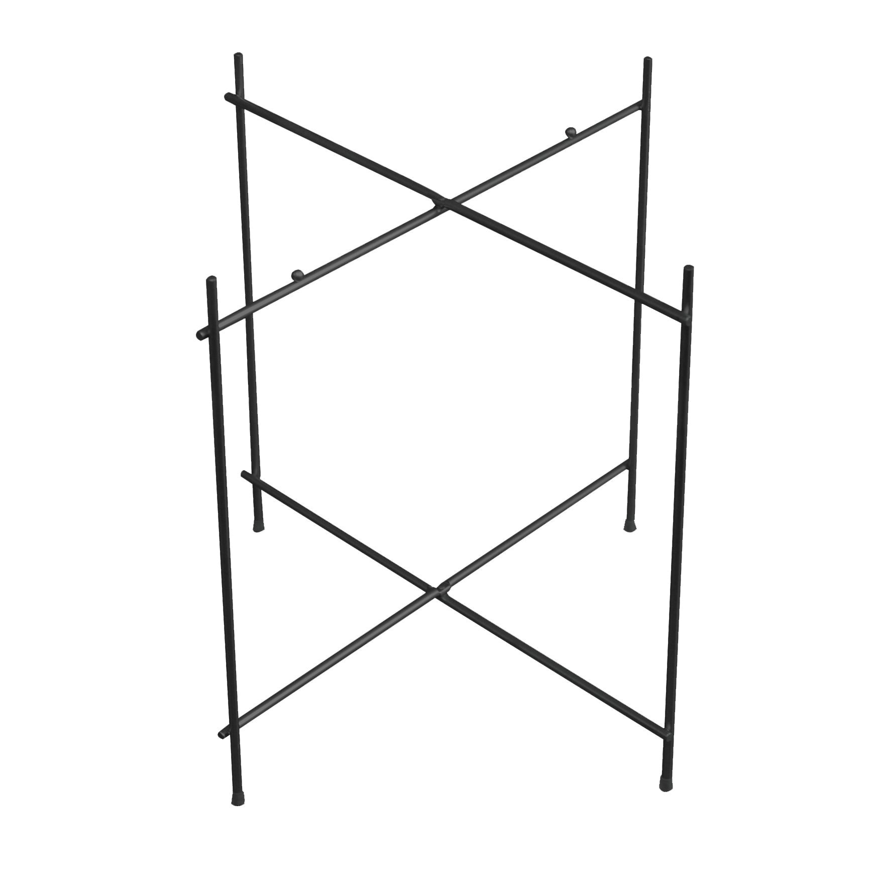 Images D'Orient Foldable Stand Black 49 x 52 cm WPL-990021