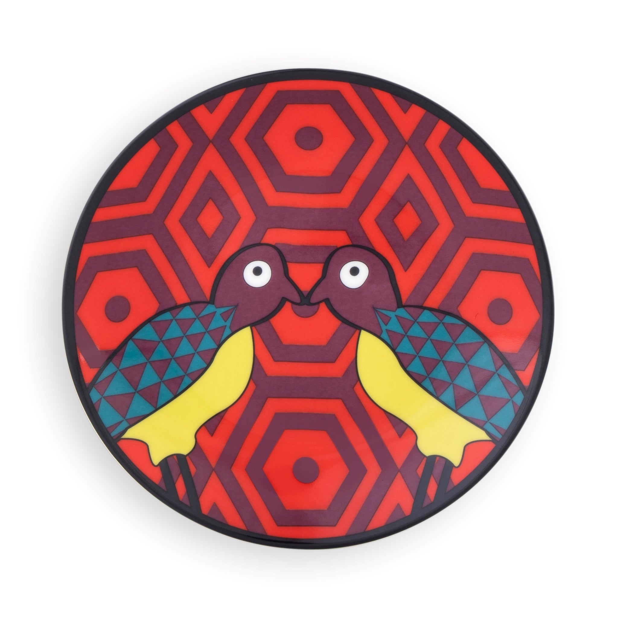 Images D'Orient Plate Birds Of Paradise 15.3 cm Set of 4 POR-311154